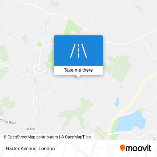 Harter Avenue map