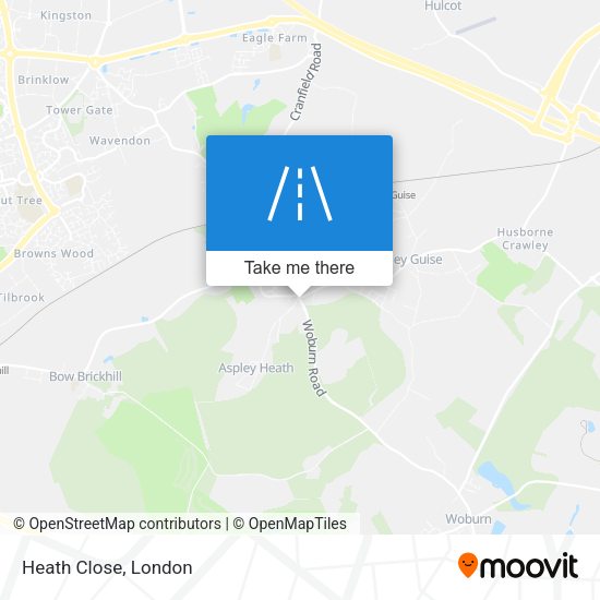 Heath Close map