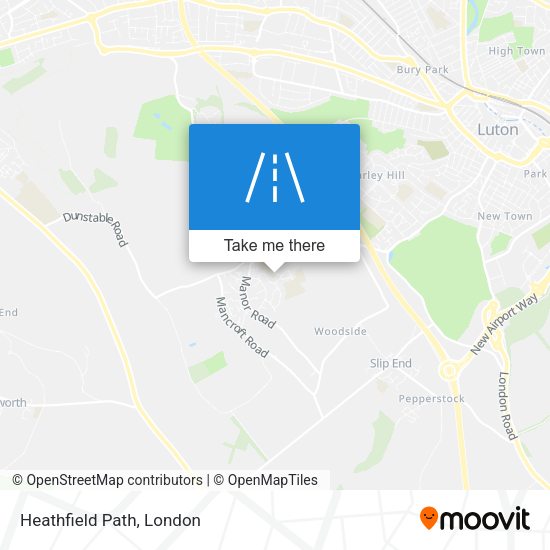 Heathfield Path map