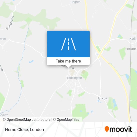 Herne Close map