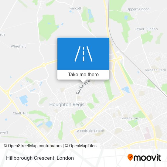 Hillborough Crescent map