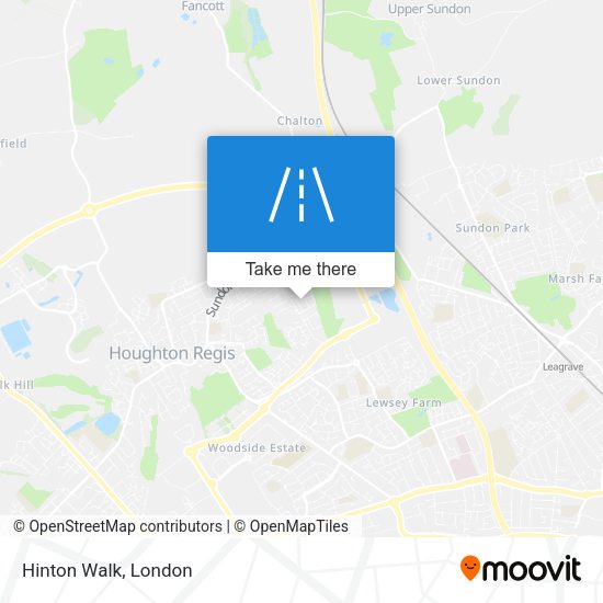 Hinton Walk map