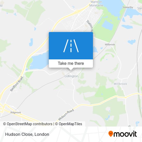 Hudson Close map