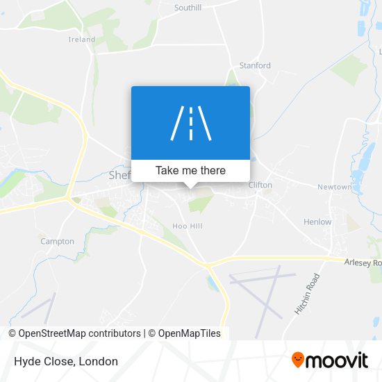 Hyde Close map