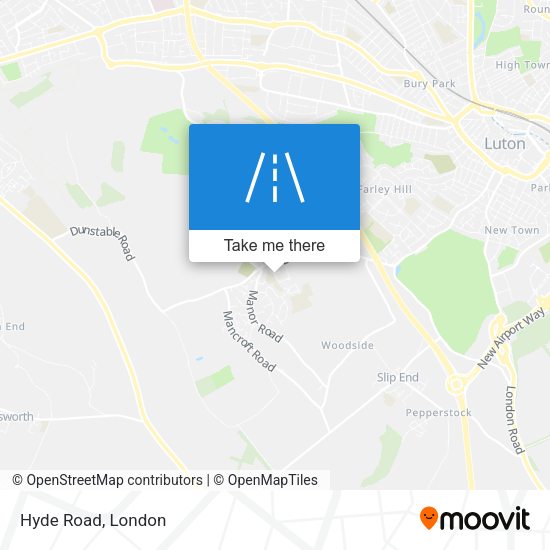 Hyde Road map