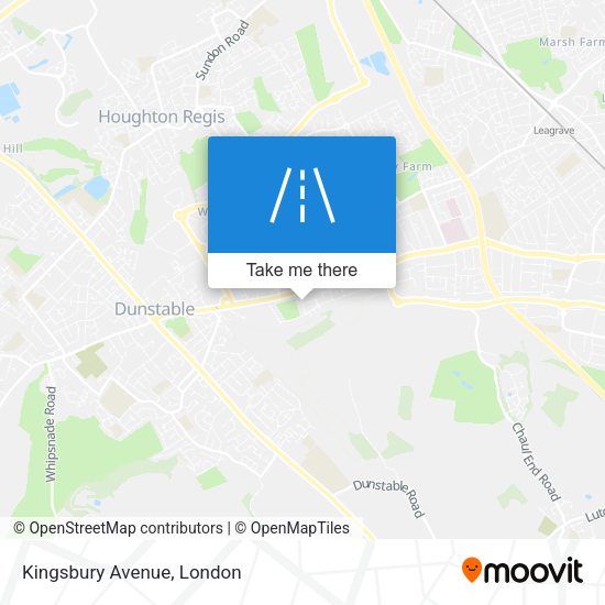 Kingsbury Avenue map