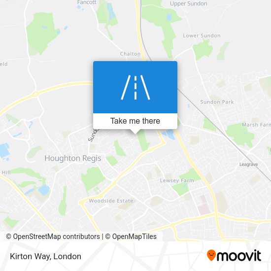Kirton Way map