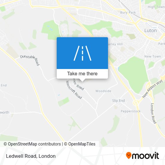 Ledwell Road map
