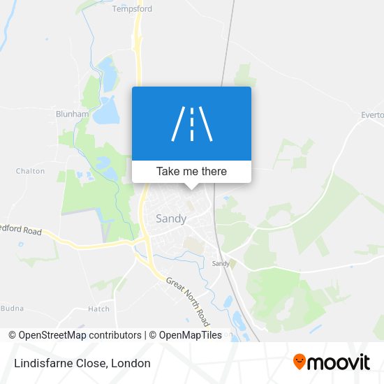 Lindisfarne Close map