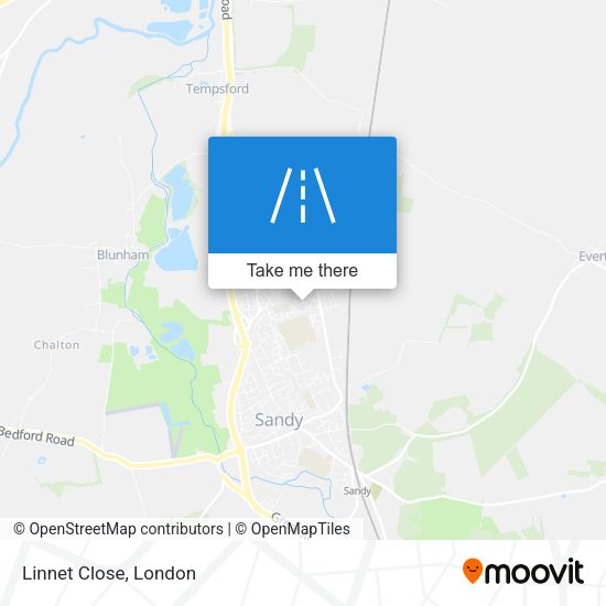 Linnet Close map
