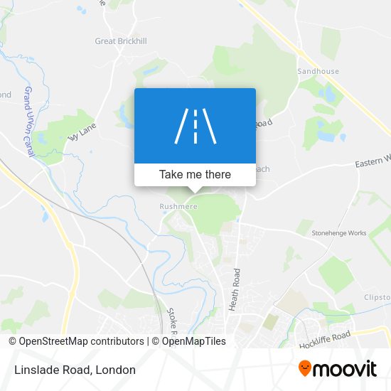 Linslade Road map