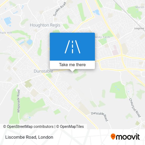 Liscombe Road map