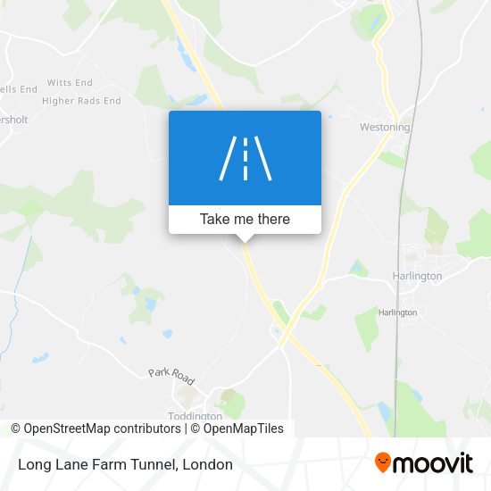 Long Lane Farm Tunnel map