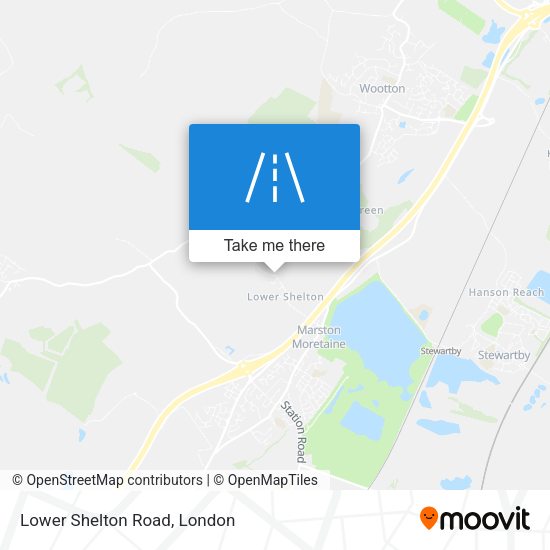 Lower Shelton Road map
