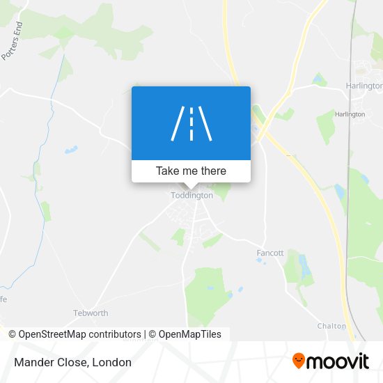 Mander Close map