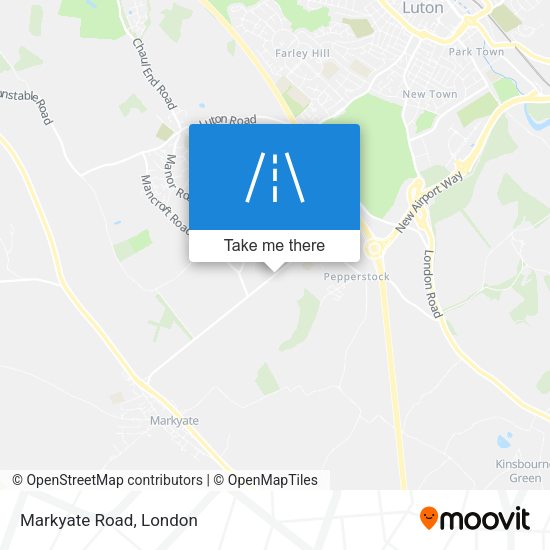 Markyate Road map
