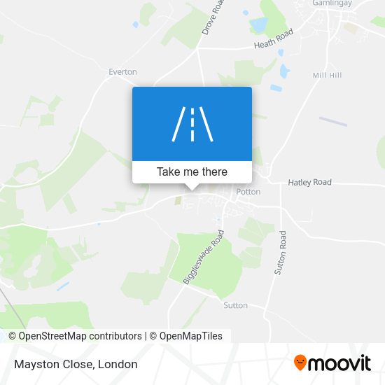 Mayston Close map