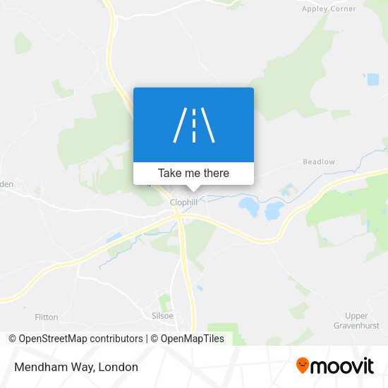 Mendham Way map