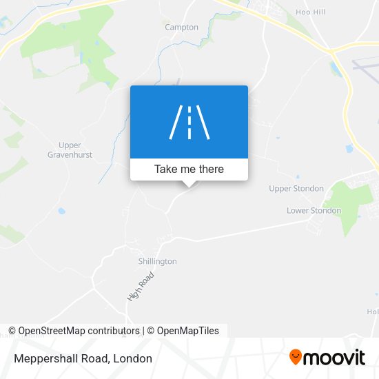 Meppershall Road map