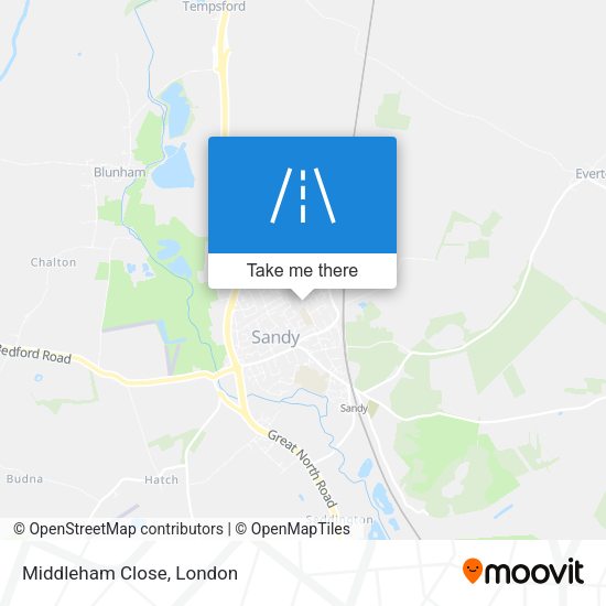 Middleham Close map