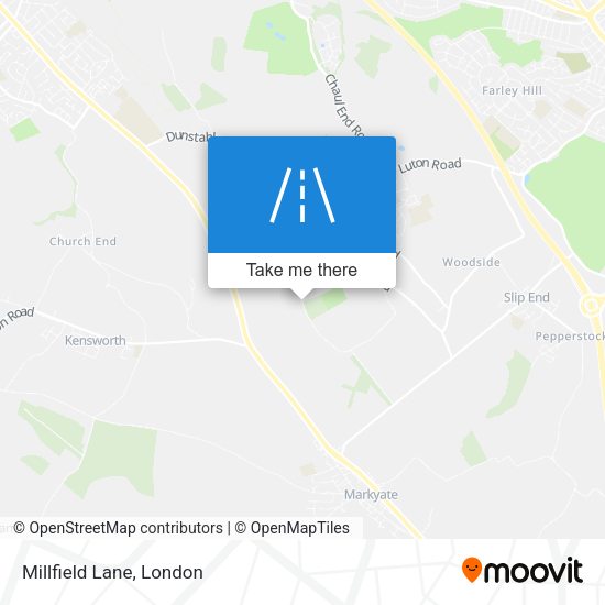 Millfield Lane map