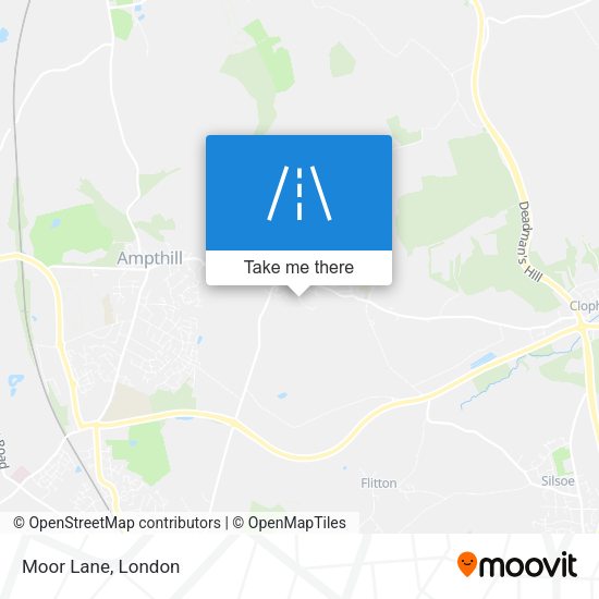Moor Lane map