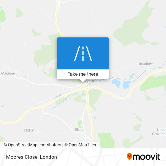 Moores Close map