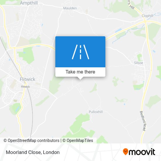 Moorland Close map