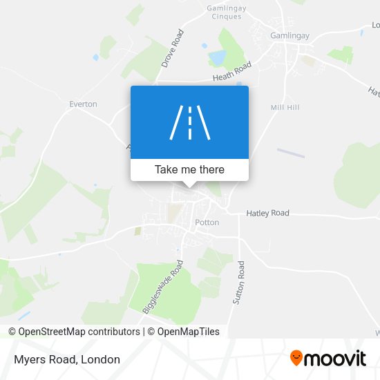 Myers Road map