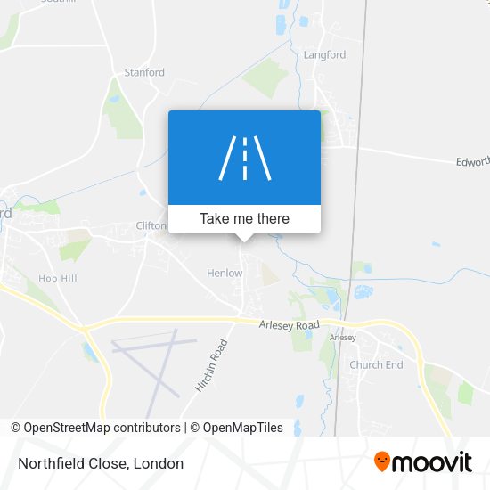 Northfield Close map