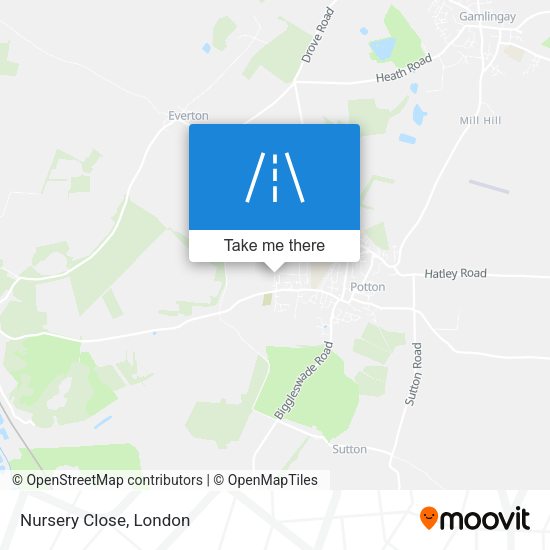 Nursery Close map