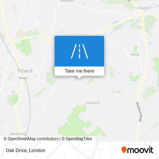 Oak Drive map