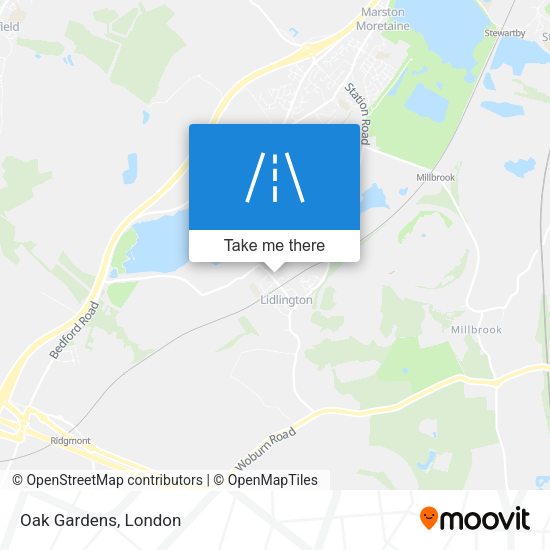 Oak Gardens map
