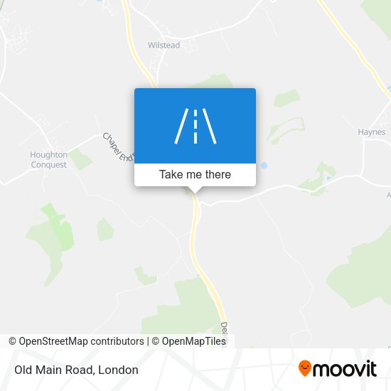 Old Main Road map