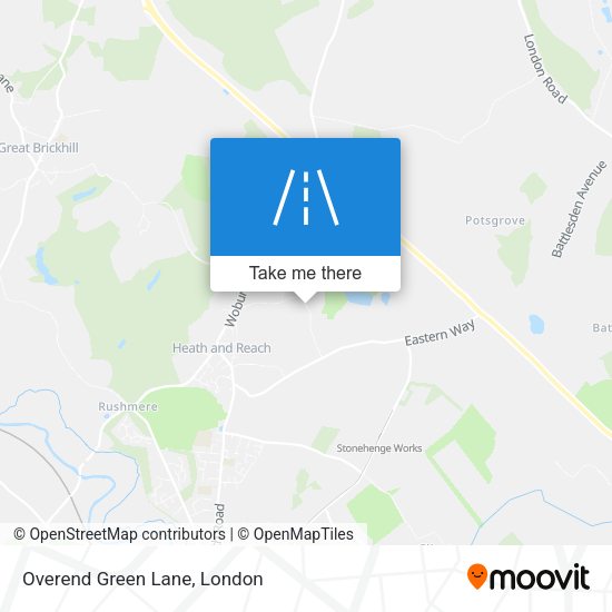 Overend Green Lane map