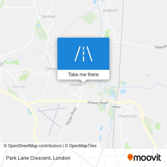 Park Lane Crescent map