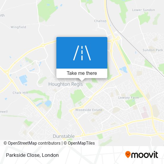 Parkside Close map