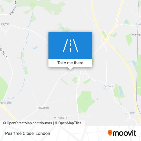 Peartree Close map