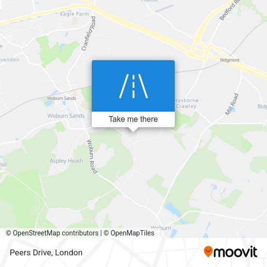 Peers Drive map