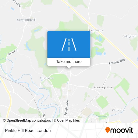 Pinkle Hill Road map