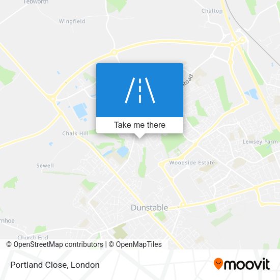 Portland Close map