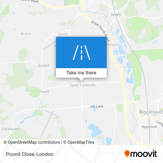 Pound Close map