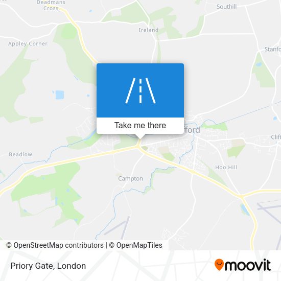 Priory Gate map