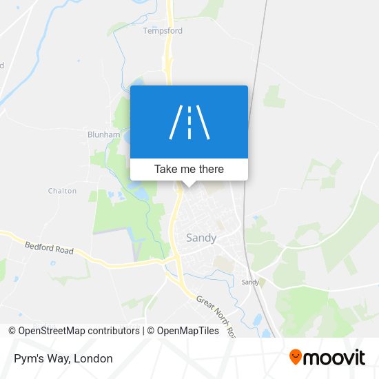 Pym's Way map