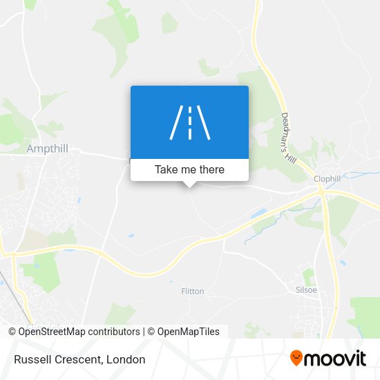 Russell Crescent map