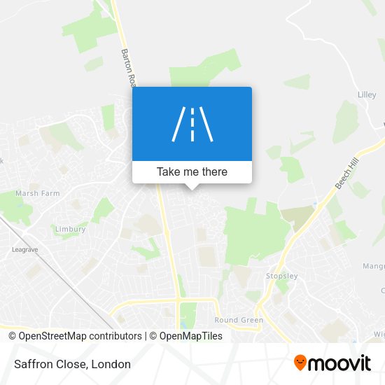 Saffron Close map