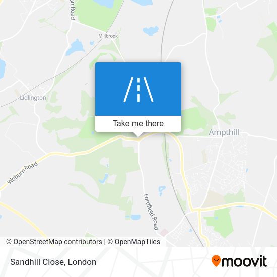 Sandhill Close map