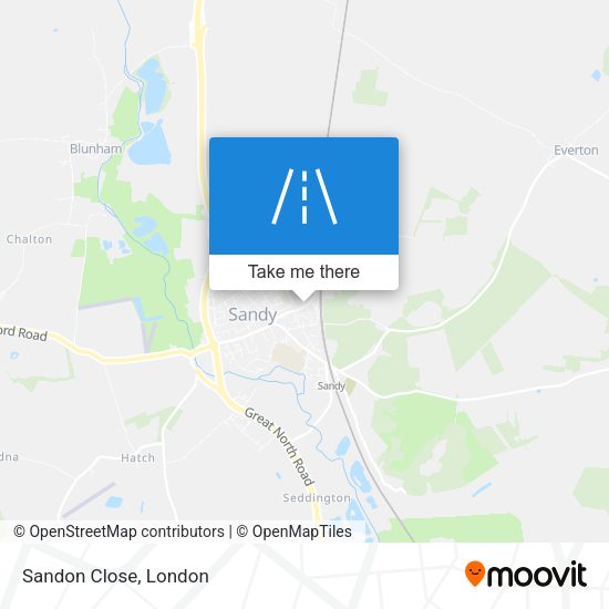Sandon Close map