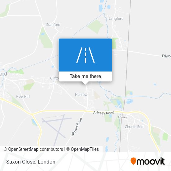 Saxon Close map