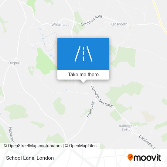 School Lane map